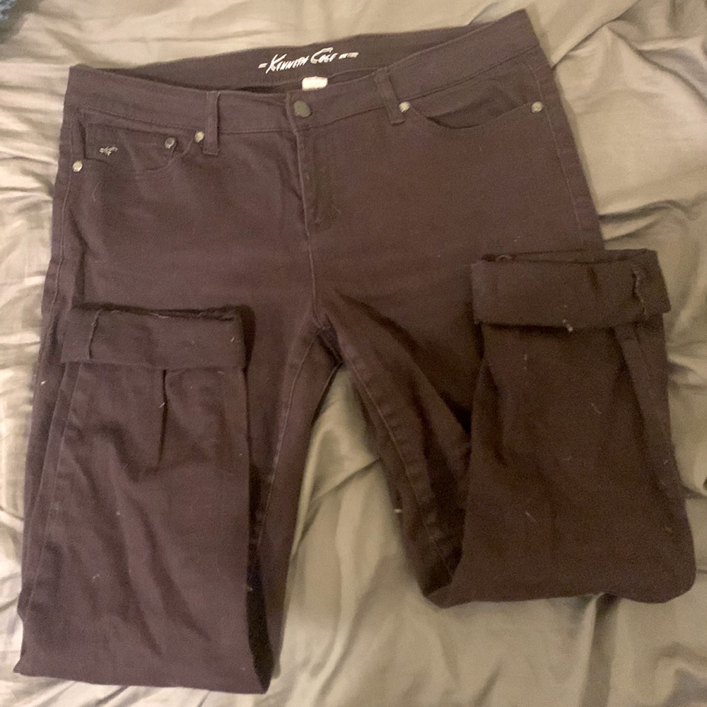 KENNETH COLE Women’s Slim Fit Low Rise Capris Bordeaux 31P